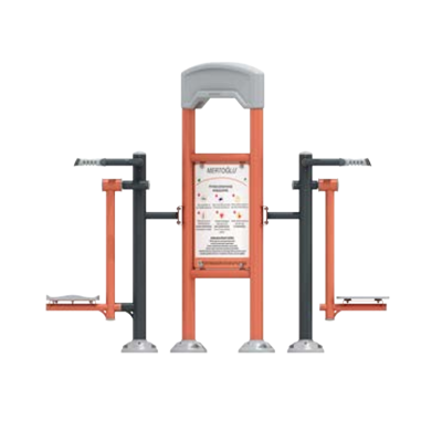 STAZIONE FITNESS OUTDOOR CON STEP E PEDANA OSCILLANTE