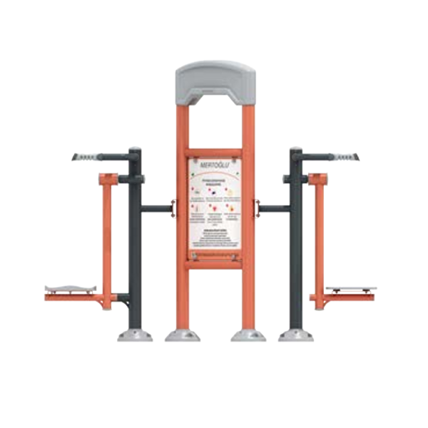 STAZIONE FITNESS OUTDOOR CON STEP E PEDANA OSCILLANTE