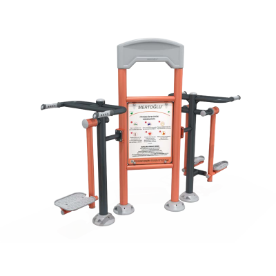 STAZIONE FITNESS OUTDOOR CON STEP E PEDANA OSCILLANTE