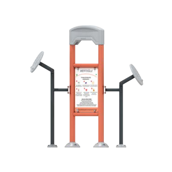 STAZIONE FITNESS OUTDOOR CON DISCHI PER ROTAZIONE DELLE BRACCIA