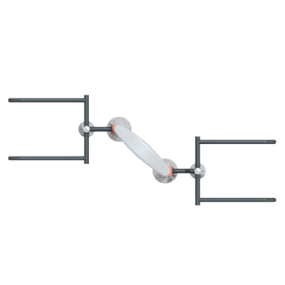 STAZIONE FITNESS OUTDOOR CON PARALLELE PER DIP E SOLLEVAMENTO GAMBE