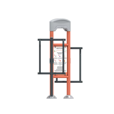 STAZIONE FITNESS OUTDOOR CON PARALLELE PER DIP E SOLLEVAMENTO GAMBE