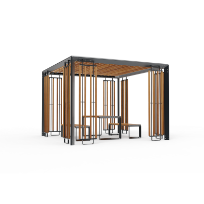 Pergola Equinox con tavolo da picnic MEF-102