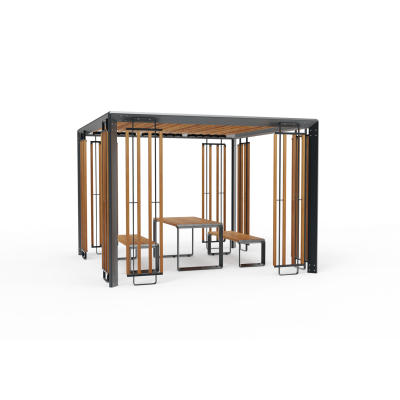 Pergola Equinox con tavolo da picnic MEF-102