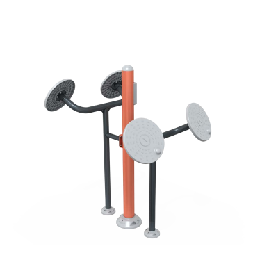 STAZIONE FITNESS OUTDOOR CON DISCHI PER ROTAZIONE DELLE BRACCIA