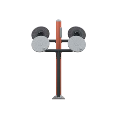 STAZIONE FITNESS OUTDOOR CON DISCHI PER ROTAZIONE DELLE BRACCIA