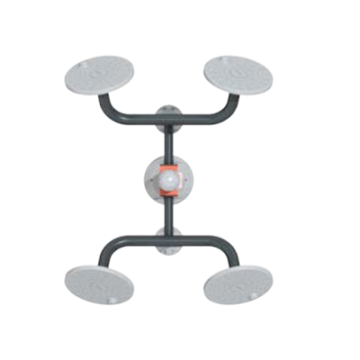 STAZIONE FITNESS OUTDOOR CON DISCHI PER ROTAZIONE DELLE BRACCIA
