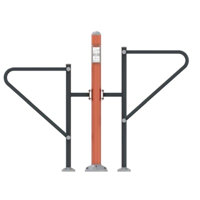 STAZIONE FITNESS OUTDOOR CON PARALLELE PER DIP E SOLLEVAMENTO GAMBE